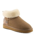 thumbnail image 3 of L'Artiste BRANDAI-CURLI Shearling Ankle Boot – Embossed Leather & Suede Slip-On with Whipstitch Detail, 3 of 9