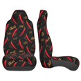 thumbnail image 3 of Yiaed Hot Chili Print Car Seat Covers,Universal Auto Seats Protector Fits for Car,SUV Sedan,Truck,Automotive Seat Covers & Accessories(Two packs), 3 of 7