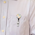 thumbnail image 5 of Balloons Colorful Watercolor Birthday Retractable Reel ID Badge Key Card Name Tag Holder with Clip, 5 of 7