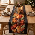 thumbnail image 2 of 14x108 Inch Quilted Fall Table Runner, Farmhouse Holiday Dining Decor for Halloween Thanksgiving, Table Accent for Kitchen Buffet, 2 of 2