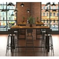 thumbnail image 6 of VEIKOUS Adjustable Pub Table, Rustic Brown, 6 of 6