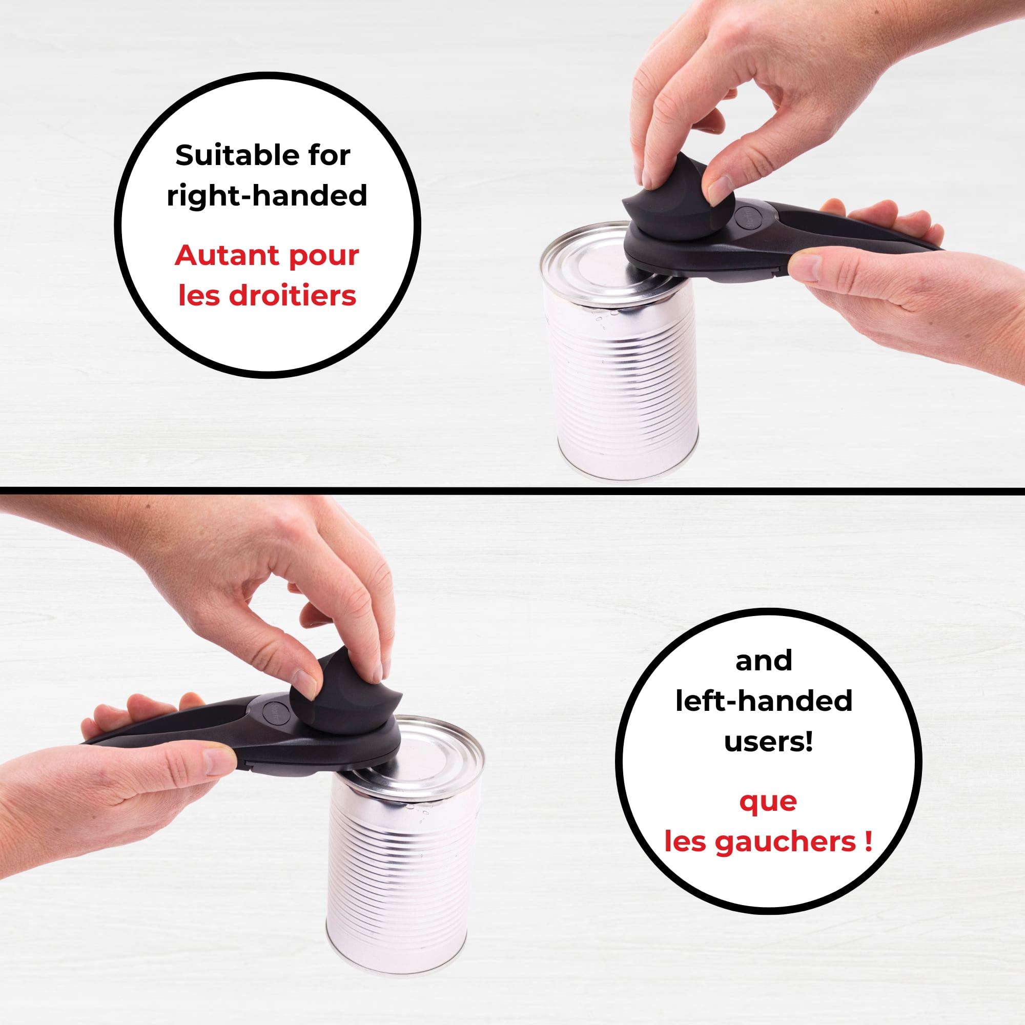 Starfrit Mightican Can Opener with Soft Grip Handle, Sage, H-STARFRIT MIGHTICAN SAGE