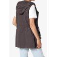 thumbnail image 4 of TheMogan Women's PLUS Drawstring Loose Fit Utility Vest Sleeveless Military Jacket, 4 of 7