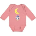 thumbnail image 3 of Inktastic Cute Fairy, Fairy On The Moon, Fairy On A Swing Girls Long Sleeve Baby Bodysuit, 3 of 5