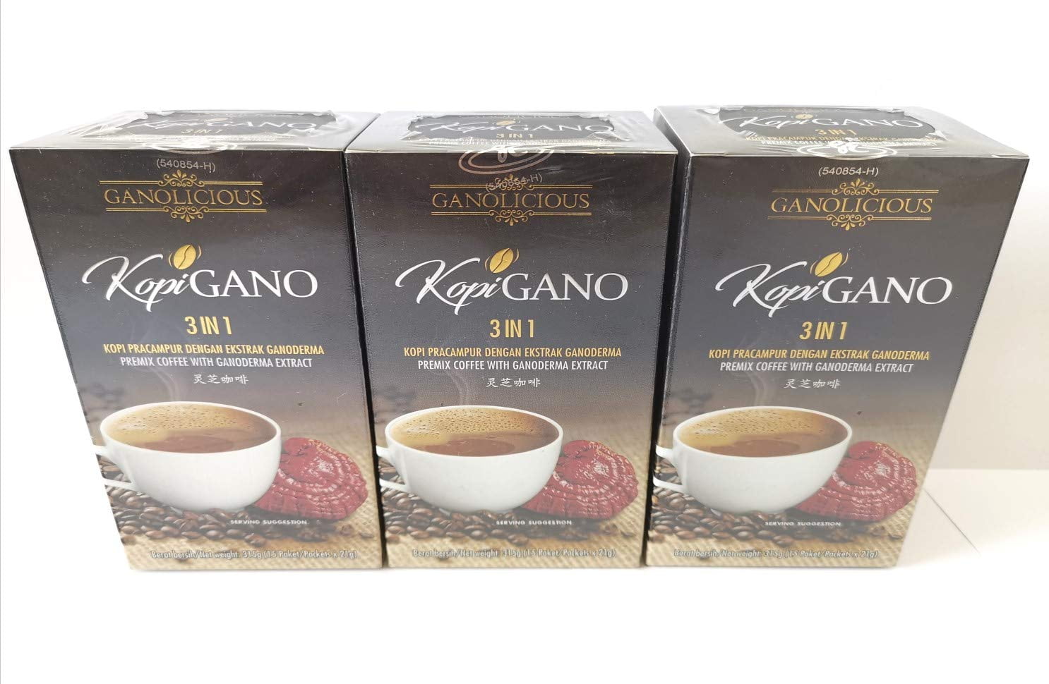 3 Boxes Ganocafe 3 In 1 By Gano Cafe Usa 20 Sachets Walmart Com Walmart Com