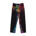 thumbnail image 2 of Haiem Neon Psychedelic Giraffe Men's Pajama Pants Ultra Lightweight Pjs Bottoms Sleepwear Bottom Pants With Pocket Drawstring-X-Large, 2 of 7