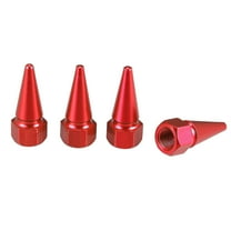 4 Pcs Red Spike Wheel Tyre Tire Valve Air Stem Cap Cover Universal for Car Truck Motorcycle Bike