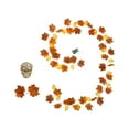 thumbnail image 2 of Artificial Maple Leaf Rattan String Light Front Door Simulation Skull Party Window 3m/10ft Halloween Pumpkin Lights, 2 of 15