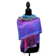 thumbnail image 2 of Double Side Rainbow Silky Tropical Colorful Exotic Pashmina Wrap Shawl Scarf, 2 of 6