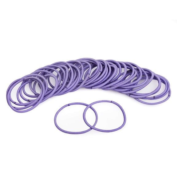 Hair Ties Elastic Hair Bands Ponytail Holders (Purple)