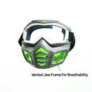 Gel Blaster Elite Water Bead Protective Face Mask, Black/Neon Green