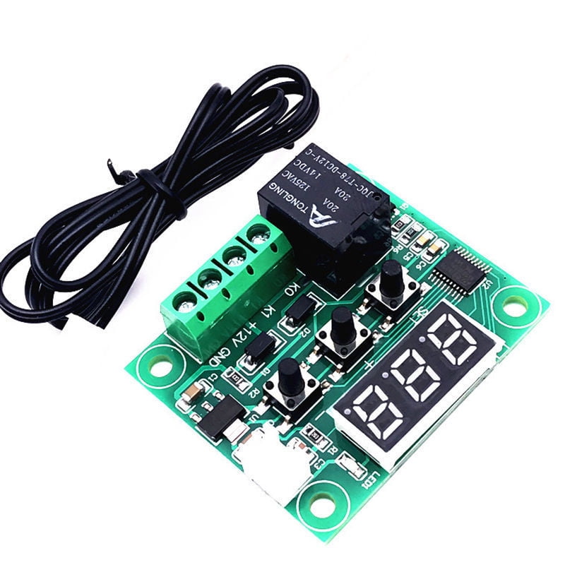 50-110°C DC 12V W1209 LED Digital thermostat Temperature Control Switch Sensor