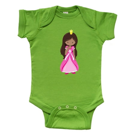 

Inktastic African American Princess In Pink Dress Gift Baby Girl Bodysuit