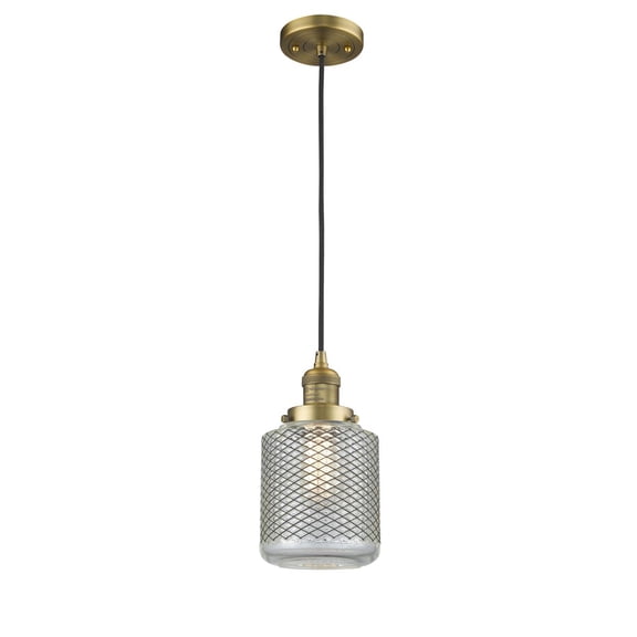 Innovations 1-LT Vintage LED Stanton 6" Mini Pendant - Brushed Brass - 201C-BB-G262-LED