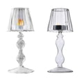 thumbnail image 6 of Glass Tea Light Candle Holder Desk Lamp Shape Candle Holder Table LED Candle Holder for Wedding Birthday Party Decoration, 6 of 8