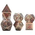 thumbnail image 3 of Pieces Metal Polyhedral Dice D4 D6 D8 D10 D12 D20 Die Set Style 1, 3 of 5