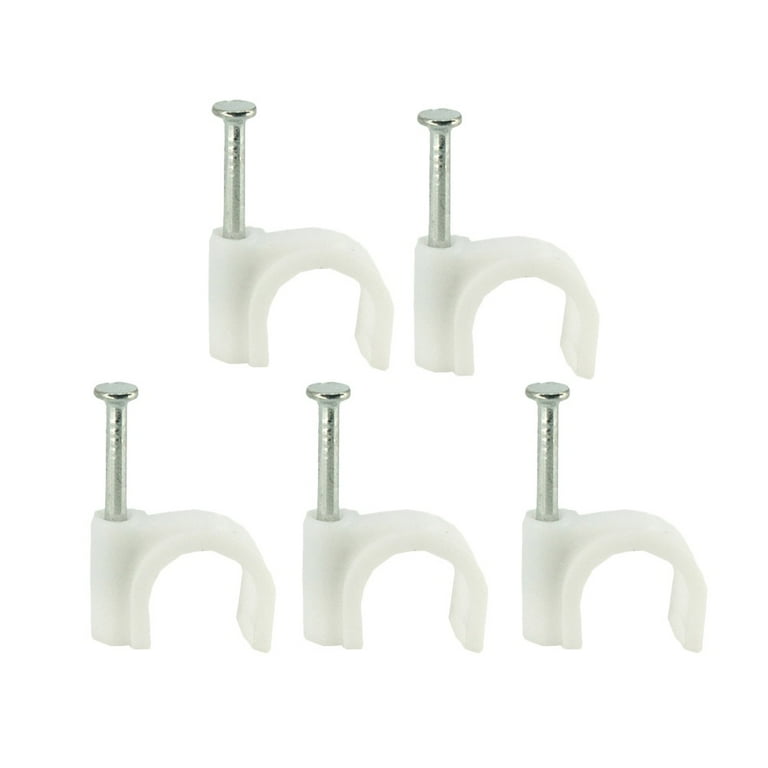 100 Pcs Round Cable Wire Clips Cable Management Electrical