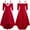 #4,Red, variant on AOOCHASLIY Winter Womens Dresses Women Dress Long Sleeve Christmas Printed Furry Draw Back Swing Dress
