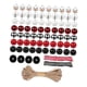 thumbnail image 4 of Juego de cuentas de madera de muñeco de nieve navideño, kit de manualidades DIY, cuentas de madera, decoraciones navideñas creativas, colgantes navide, 4 of 8
