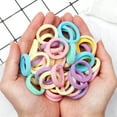 thumbnail image 2 of 50-200 Pcs Bandeau Coloré pour Enfants Fille 3 cm Cravate Multicolore Basique Queue de Cheval Accessoires Cheveux tzw, 2 of 7
