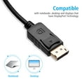 thumbnail image 3 of 6ft DP to HDMI Cable Gold Plated Display Port DP to HDMI Displayport to HDMI Cable Adapter 4K Full HD 1080P Adapter Cable, 3 of 7