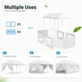 thumbnail image 5 of Peaktop Outdoor 10x20ft Heavy Duty Party Tent with Roll-up Ventilated Mesh Windows Canopy Tent for Parties Event Shelter Carpas para Fiestas, 5 of 8