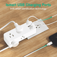 thumbnail image 3 of PEACNNG Support Mural USB 2 Ports de Charge USB 1 Type‐C et Prise 6AC, Extension de Prise d'Alimentation Résistante aux Surtensions pour iPhone, iPad et Autres Appareils, 3 of 6