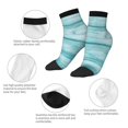thumbnail image 5 of Naloa Teal Turquoise Wood Ankle Socks for Women Non Slip Socks No Show Socks Classic Low Cut Casual Socks Casual Socks, 5 of 7