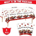 thumbnail image 2 of 3PCS Horse Racing Party Tablecloths - Derby Day Decorations, Disposable Plastic Table Covers 86x51 Inch for Themed Supplies, 2 of 4