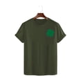 thumbnail image 3 of AherBiu Hauts de la Saint-Patrick pour Femmes Manches Courtes Imprimés Décontractés Basiques, 3 of 7
