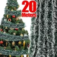 thumbnail image 2 of Guirnalda de cintas navideñas, adorno colgante para árbol de Navidad, cintas de oropel, adornos colgantes para coronas, decoración para bodas, fiestas y el hogar, 2 of 5