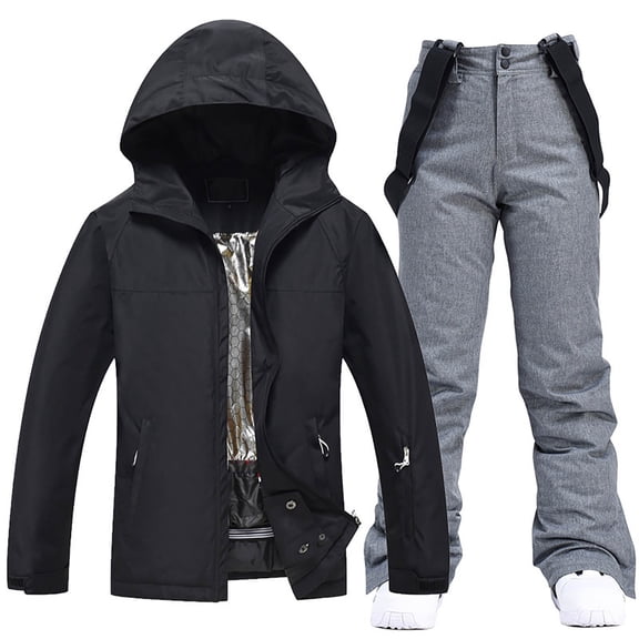 Men's Ski Jacket and Pants Set Insulated Waterproof Snowsuits Winter Warm Outdoor Skiing Snowboard Jackets for Men