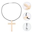 thumbnail image 2 of 1Pc Alloy Cross Rear View Mirror Pendant Car Interior Hanging Decor Auto Pendant, 2 of 2