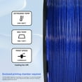 thumbnail image 6 of Flashforge ASA Filament 1.75mm, 1KG/2.2lbs UV Resistant ASA 3D Printer Filament with Satin Finish, Sparkle Blue, 6 of 6