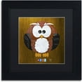 thumbnail image 1 of Trademark Fine Art 'Hoot The Owl' Canvas Art by Design Turnpike, Black Matte, Black Frame, 1 of 4