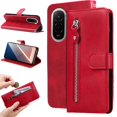 thumbnail image 2 of Estuche de Cuero PU con Cierre para Xiaomi Poco M7 4G , Funda Protectora con Billetera y Correa, 2 of 5