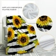 thumbnail image 3 of Sunflower Blanket Print Cozy Lightweight Bed Couch Blanket for Women Gift 50"x60", 3 of 6
