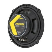 KICKER 48ESC65 - 6.5 inch Coaxial, 230 Watts Peak, 2-Way Car Speakers, Black Grilles, Poly-Blend Cone, 13mm Tweeter, Zero Tweeter Protrusion