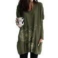 thumbnail image 1 of Long Tunic Pullover Sweatshirt Blouse Tops For Women Long Sleeve Casual Baggy Pullover Jumper Pocket Tunic Gradient Lounge Wear T-Shirt Tops, 1 of 2