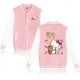 thumbnail image 3 of Chaqueta bomber de Hello Kitty para mujer y hombre, chaqueta de béisbol de otoño, abrigo de estudiante, ropa de calle, chaqueta bomber de estilo universitario de estilo Harajuku, 3 of 5