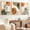 NO.00055, variant on Abstract Boho Painting Mid Century Modern Pictures Boho Botanical Canvas Wall Hieng Neutral Abstract Posters Burnt Orange and Green Wall Hieng Abstract Geometric Poster Prints for Wall