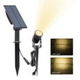 thumbnail image 1 of (3000K)，Outdoor Solar Spotlight, Outdoor Solar Lamp Garden Solar Projector for IP65, 2 Brightness Levels Dusk to Dawn Garden Lighting for Trees, Courtyard, Garden Path, 1 of 5