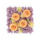 thumbnail image 3 of Panel de flores artificiales, decoraciones del Día de San Valentín para el hogar, bricolaje, regalos del Día de San Valentín, fondo para de , naranja naranja violeta claro, 3 of 8
