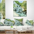 thumbnail image 4 of Designart Maeyar Waterfall - Landscape Photography Throw Pillow - 18x18, 4 of 5