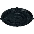 thumbnail image 3 of 53 1/2"OD x 3 1/2"P Attica Acanthus Leaf Ceiling Medallion (Fits Canopies up to 4 5/8"), Hand-Painted Night Shade, 3 of 5
