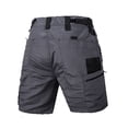 thumbnail image 5 of WULMLEO Men's Hiking Cargo Shorts 10" with Pockets Quick Dry Casual Stretch Bottoms Golf Workout Outdoor Summer Shorts Gray M, 5 of 8