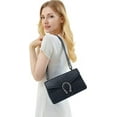 thumbnail image 3 of Bolso Bandolera De Noche Para Mujer Brillar Estampado De Serpiente Con Correa De Cadena Negro, 3 of 5