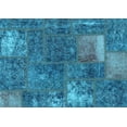 thumbnail image 1 of Ahgly Company Indoor Rectangle Patchwork Light Blue Transitional Area Rugs, 5' x 8', 1 of 4