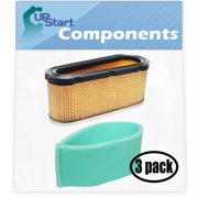 3-Pack Replacement for Briggs & Stratton 28M707-0132-01 Engine Air Filter & Pre-Cleaner - Compatible with Briggs & Stratton 496894S Filter & 272403S Pre-Filter