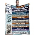 thumbnail image 1 of LHSHID Fathers Day Father in Law Gifts Father in Law Gift from Daughter in Law/Son in Law Birthday Gifts for Father in Law Best Father in Law Gifts Father in Law Blanket 30"x40", 1 of 6